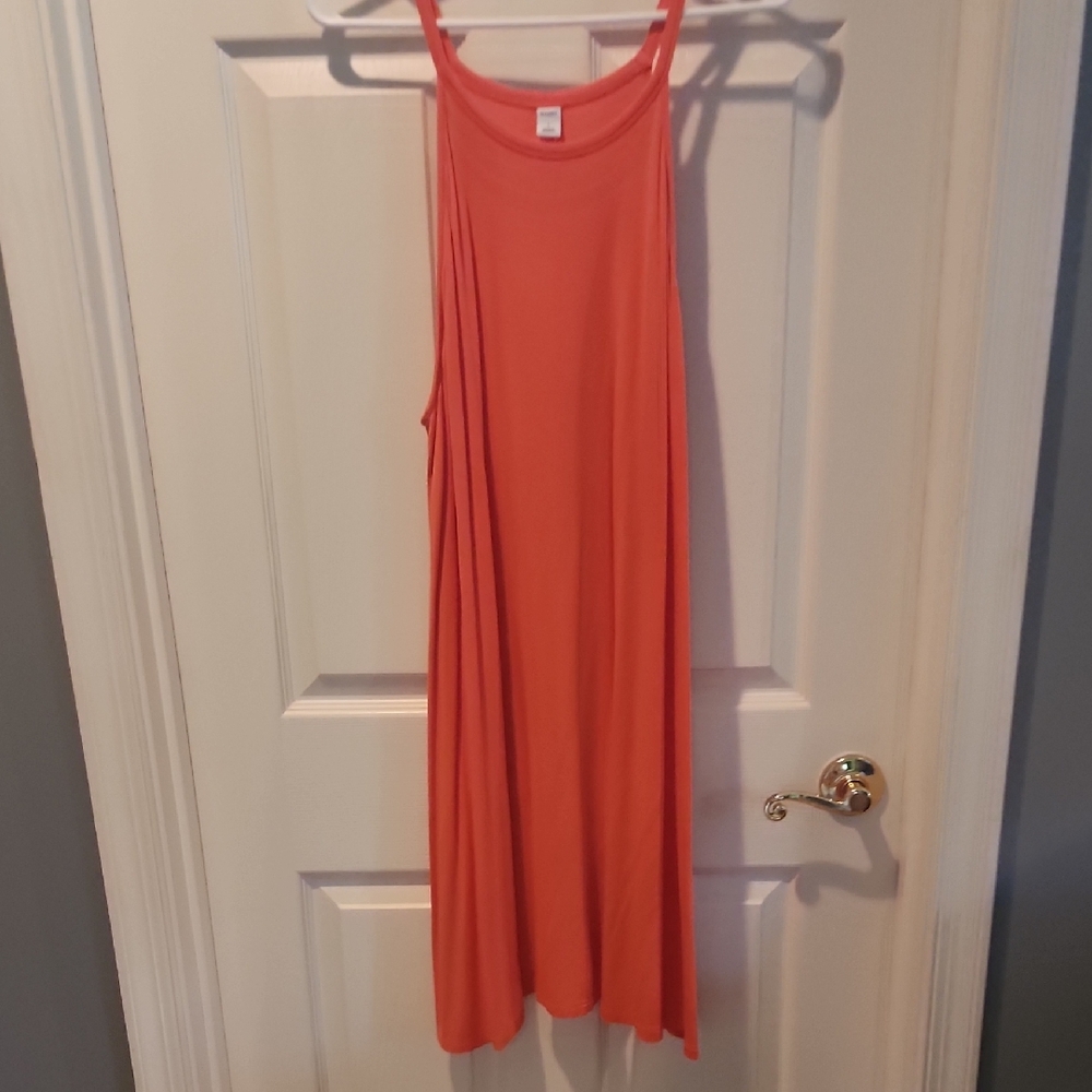 Old Navy Coral Tank Dress Large